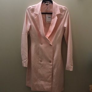Pink missguided blazer dress